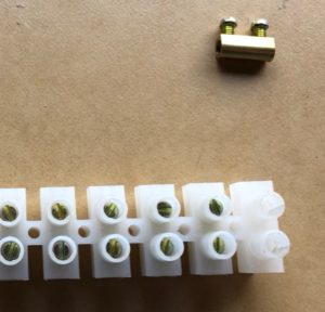 Brass Terminal Extracted from plastic bus