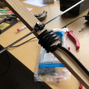 Coax Wrapped around Boom
