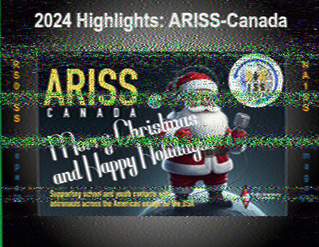 2024 ARISS-Canada SSTV Image received in PD120 Format.