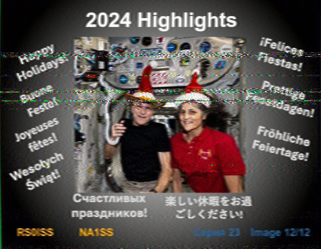 2024 ARISS-Canada SSTV Image received in PD120 Format.